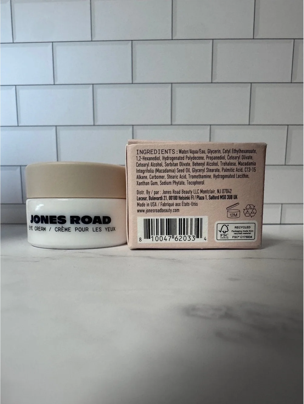 Jones Road Eye Cream 13mL 0.43 oz Full Size